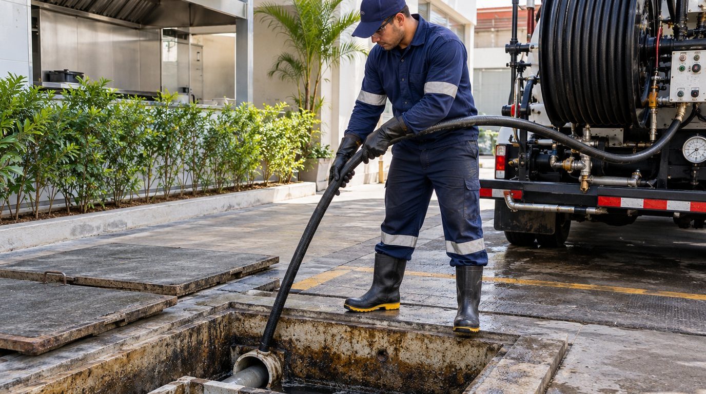 Hidrojateamento de Caixa de Gordura em Juiz de Fora‑MG